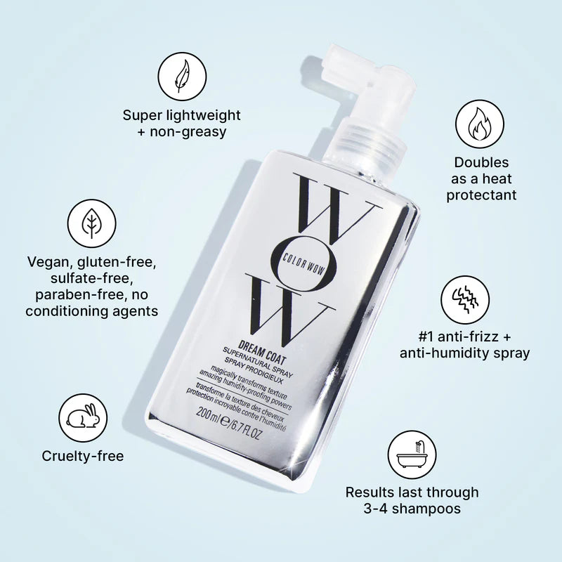 Salon smooth glass hair result Color Wow Dream Coat Auckland